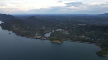 Aerial View of Fish Farms in Norway
