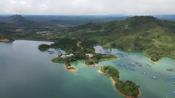 Batang Dam Sarawak Borneo Malaysia — Stok Video