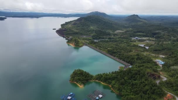 Batang Dam Sarawak Borneo Malaysia — Stockvideo