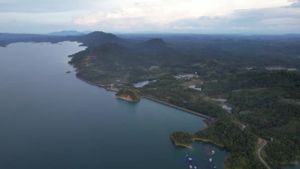 Aerial View Fish Farms Norway — Wideo stockowe