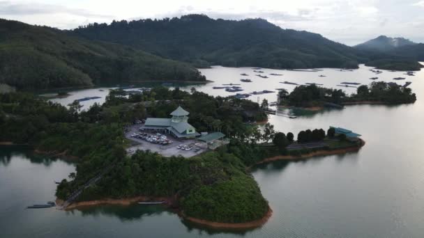 Aerial View Fish Farms Norway — Video