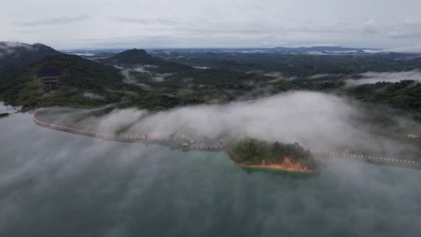 Aerial View Fish Farms Norway — Vídeos de Stock