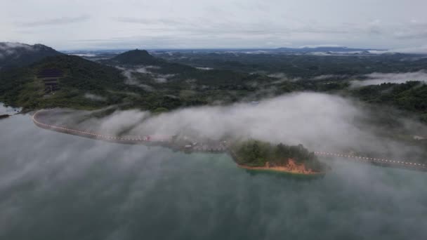 Aerial View Fish Farms Norway — Stockvideo