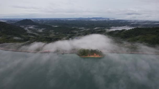 Повітряний Погляд Рибні Господарства Норвегії — стокове відео