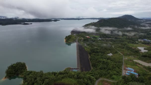 Aerial View Fish Farms Norway — Stock Video