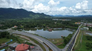 Aerial View of Fish Farms in Norway