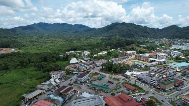 Serian, Malaysia - August 6, 2022: The Serian Town of Sarawak