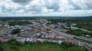 Serian, Malaysia - August 6, 2022: The Serian Town of Sarawak