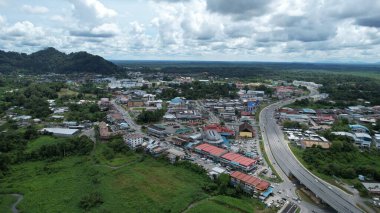 Serian, Malaysia - August 6, 2022: The Serian Town of Sarawak