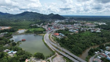 Serian, Malaysia - August 6, 2022: The Serian Town of Sarawak
