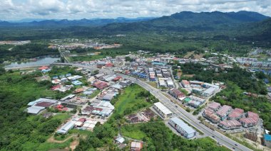 Serian, Malaysia - August 6, 2022: The Serian Town of Sarawak