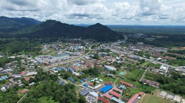 Serian, Malaysia - August 6, 2022: The Serian Town of Sarawak