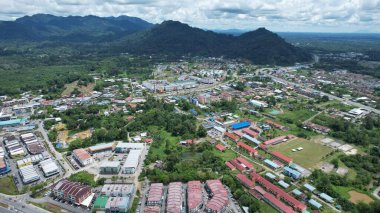Serian, Malaysia - August 6, 2022: The Serian Town of Sarawak