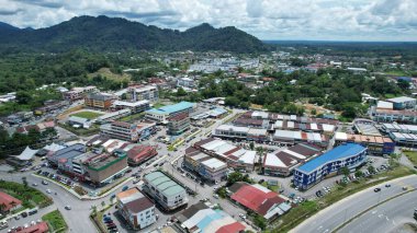Serian, Malaysia - August 6, 2022: The Serian Town of Sarawak