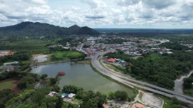 Serian, Malaysia - August 6, 2022: The Serian Town of Sarawak