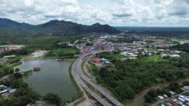 Serian, Malaysia - August 6, 2022: The Serian Town of Sarawak
