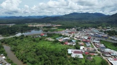 Serian, Malaysia - August 6, 2022: The Serian Town of Sarawak