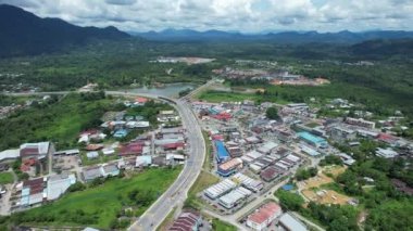 Serian, Malaysia - August 6, 2022: The Serian Town of Sarawak