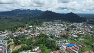 Serian, Malaysia - August 6, 2022: The Serian Town of Sarawak