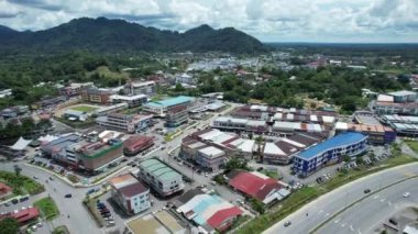 Serian, Malaysia - August 6, 2022: The Serian Town of Sarawak