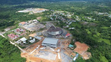 Serian, Malaysia - August 6, 2022: The Serian Town of Sarawak