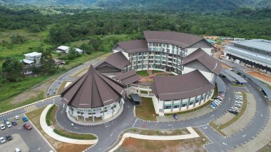 Serian, Malaysia - August 6, 2022: The Serian Town of Sarawak