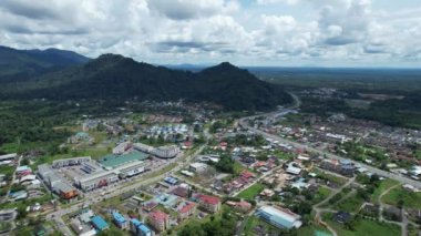 Serian, Malaysia - August 6, 2022: The Serian Town of Sarawak
