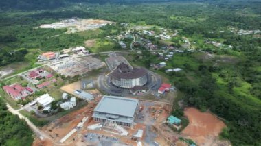 Serian, Malaysia - August 6, 2022: The Serian Town of Sarawak