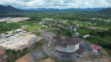 Serian, Malaysia - August 6, 2022: The Serian Town of Sarawak