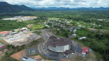 Serian, Malaysia - August 6, 2022: The Serian Town of Sarawak