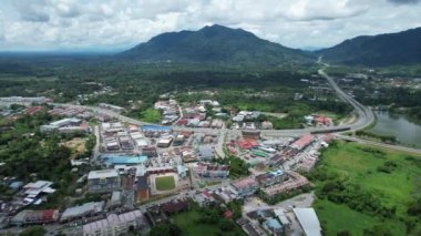 Serian, Malaysia - August 6, 2022: The Serian Town of Sarawak