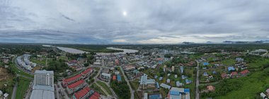 Lubok Antu, Malaysia - August 6, 2022: The Lubok Antu Village of Sarawak