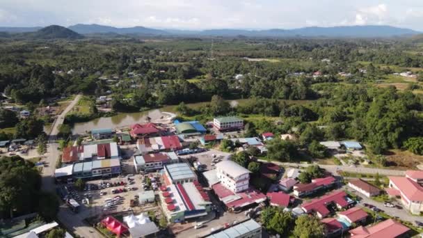 Lubok Antu Malaysia August 2022 Lubok Antu Village Sarawak — Vídeo de stock