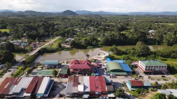 Lubok Antu Malaysia August 2022 Lubok Antu Village Sarawak — Vídeo de Stock