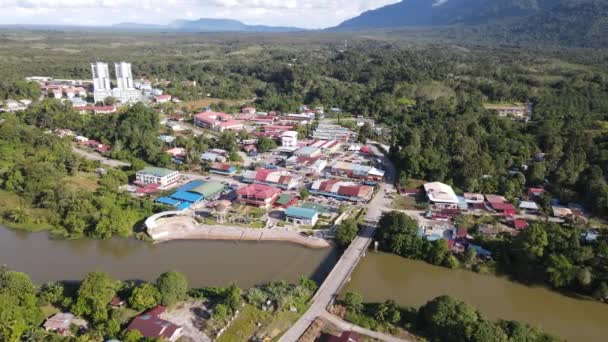 Lubok Antu Malaysia August 2022 Lubok Antu Village Sarawak — Stock video