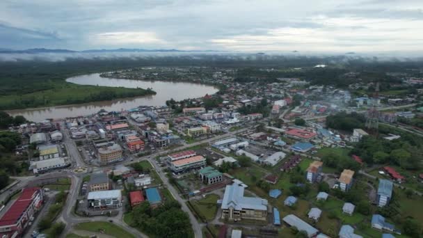 Lubok Antu Malaysia August 2022 Lubok Antu Village Sarawak — Vídeo de Stock