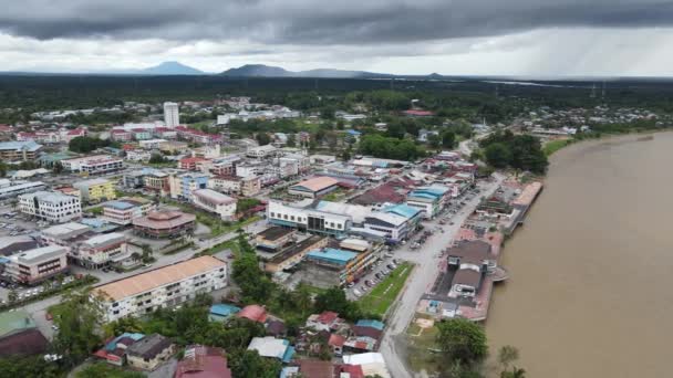 Sri Aman Malaysia August 2022 Sri Aman Township Sarawak — Video