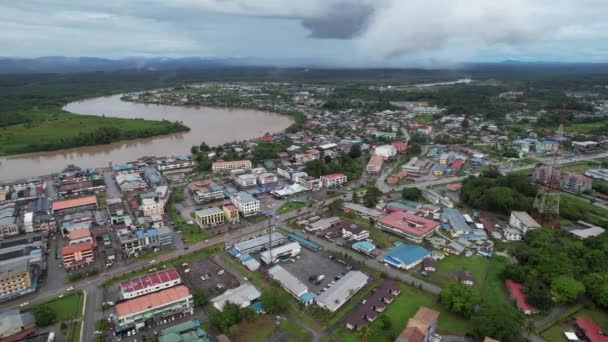 Sri Aman Malaysia August 2022 Sri Aman Township Sarawak — ストック動画