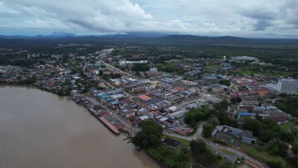 Sri Aman Malaysia August 2022 Sri Aman Township Sarawak — Stock video