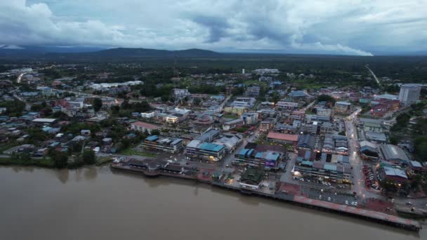 Sri Aman Malaysia August 2022 Sri Aman Township Sarawak — Stockvideo