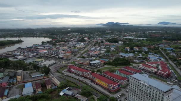 Sri Aman Malaysia August 2022 Sri Aman Township Sarawak — Stock Video