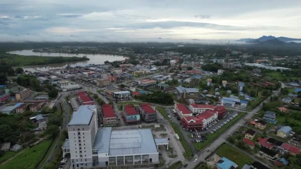 Sri Aman Malaysia August 2022 Sri Aman Township Sarawak — Stockvideo