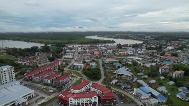 Sri Aman Malaysia August 2022 Sri Aman Township Sarawak — Wideo stockowe