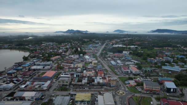 Sri Aman Malaysia August 2022 Sri Aman Township Sarawak — Wideo stockowe