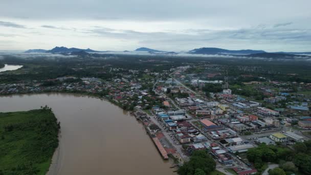 Sri Aman Malaysia August 2022 Sri Aman Township Sarawak — Vídeos de Stock