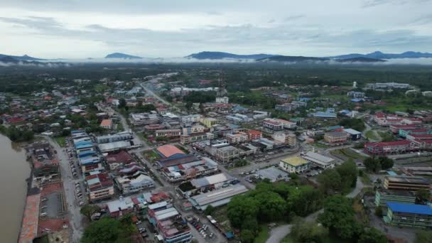 Sri Aman Malaysia August 2022 Sri Aman Township Sarawak — Stock Video