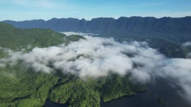 Milford Ses ve Kuşkulu Ses 'in Dağları ve Fiyortları, Yeni Zelanda. Bengoh Vadisi, Sarawak.