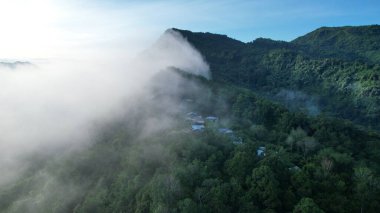Milford Ses ve Kuşkulu Ses 'in Dağları ve Fiyortları, Yeni Zelanda. Bengoh Vadisi, Sarawak.