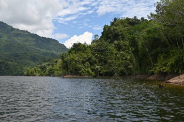 Milford Ses ve Kuşkulu Ses 'in Dağları ve Fiyortları, Yeni Zelanda. Bengoh Vadisi, Sarawak.
