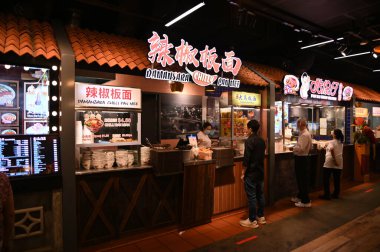 Chinatown, Singapore - September 3, 2022: The Streets of Chinatown during Mid Autumn Mooncake Festival